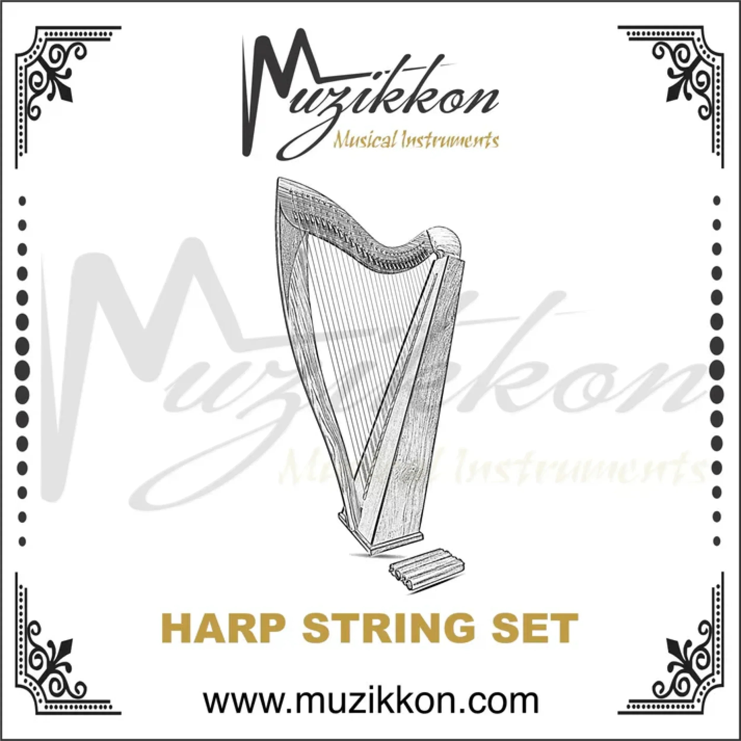 36 String Boru/Trinity Harp String Set – Muzikkon