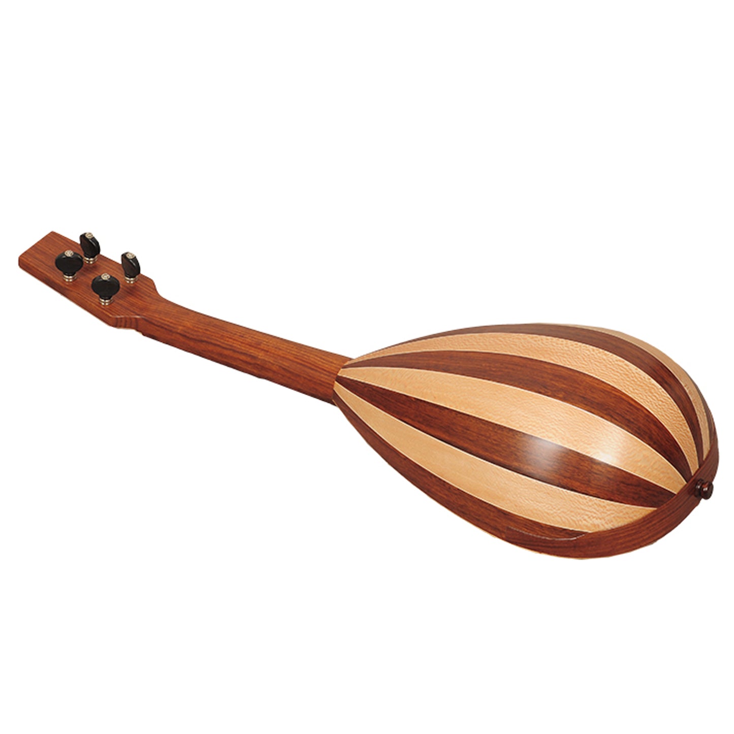 Heartland Baroque Ukulele, 4 String Baritone Variegated Rosewood And Lacewood Muzikkon