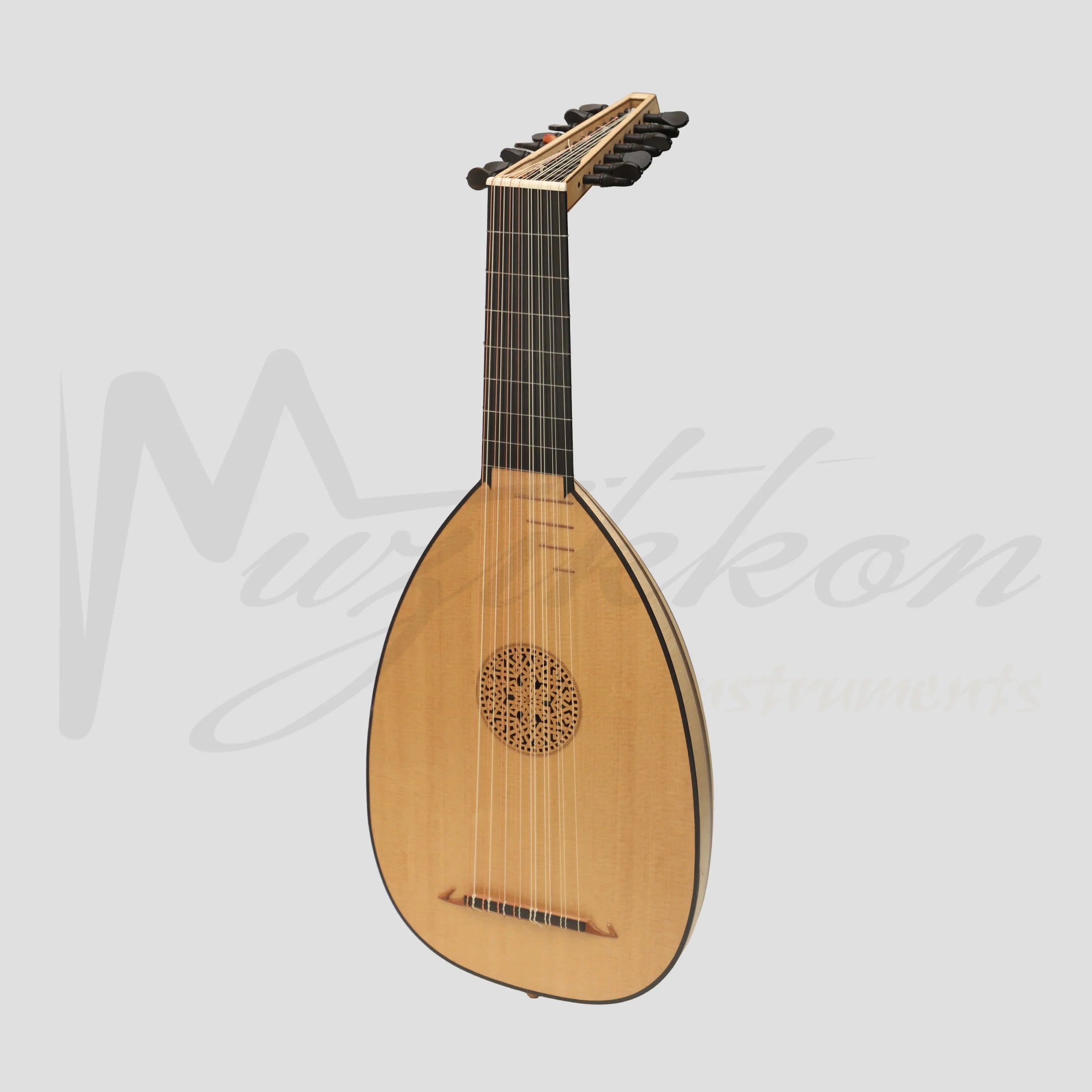 Muzikkon Renaissance Lute 8 Course Deluxe Right Hand After Hieber