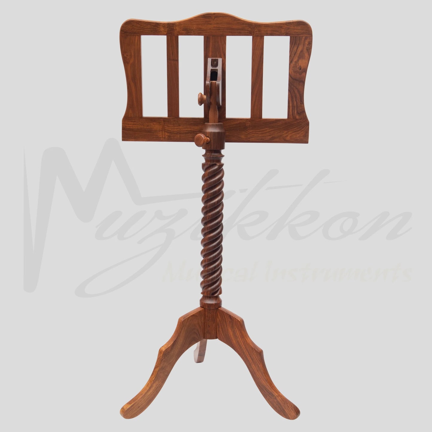 Muzikkon Single Tray Sprial Music Stand Rosewood
