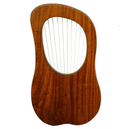 Muzikkon Lyre Harp 10 String Rosewood