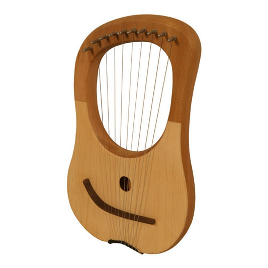 Muzikkon Lyre Harp, 10 String Lacewood