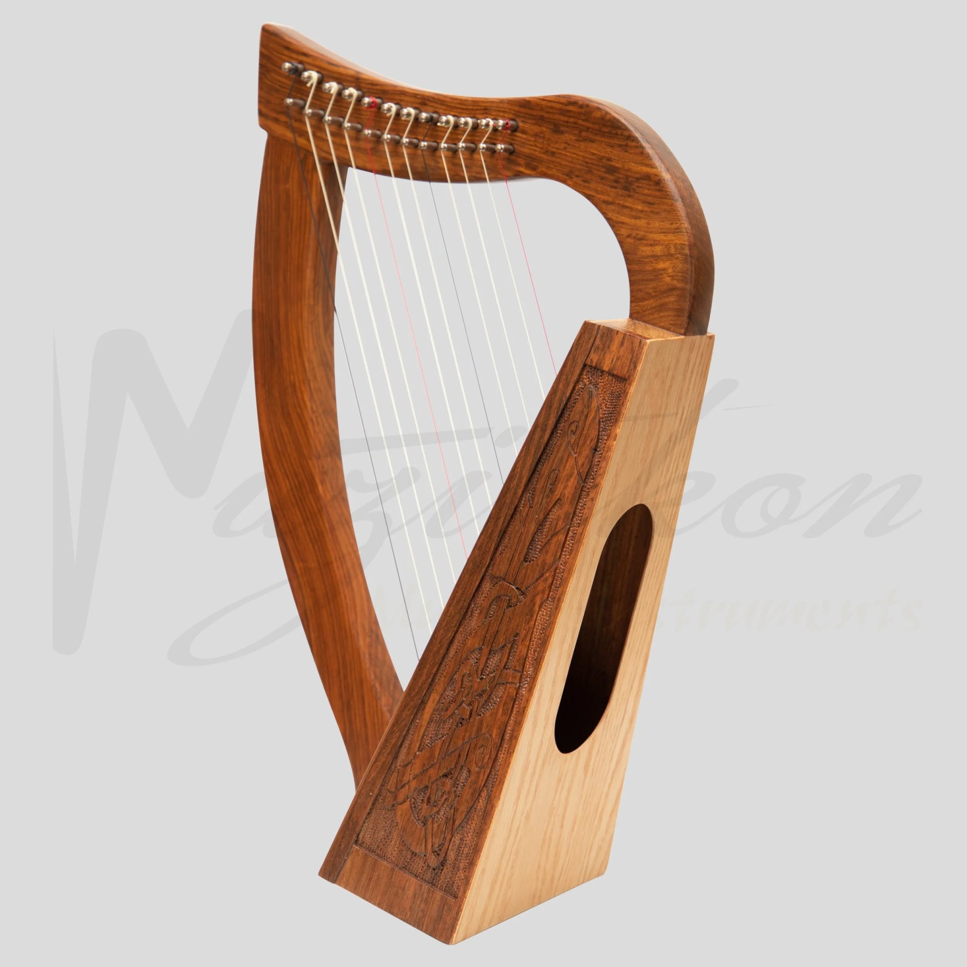 12 String O’Carolan Harp Celtic Dragon Mini Celtic Harp
