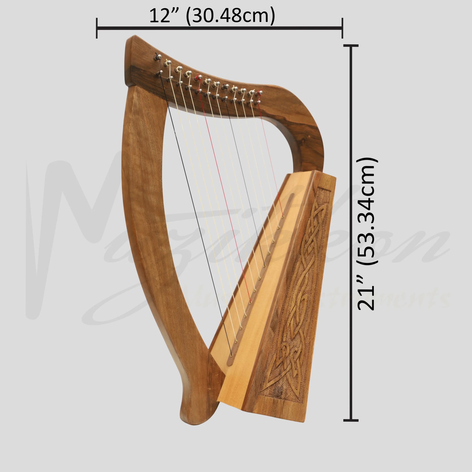12 String O’Carolan Harp Knotwork