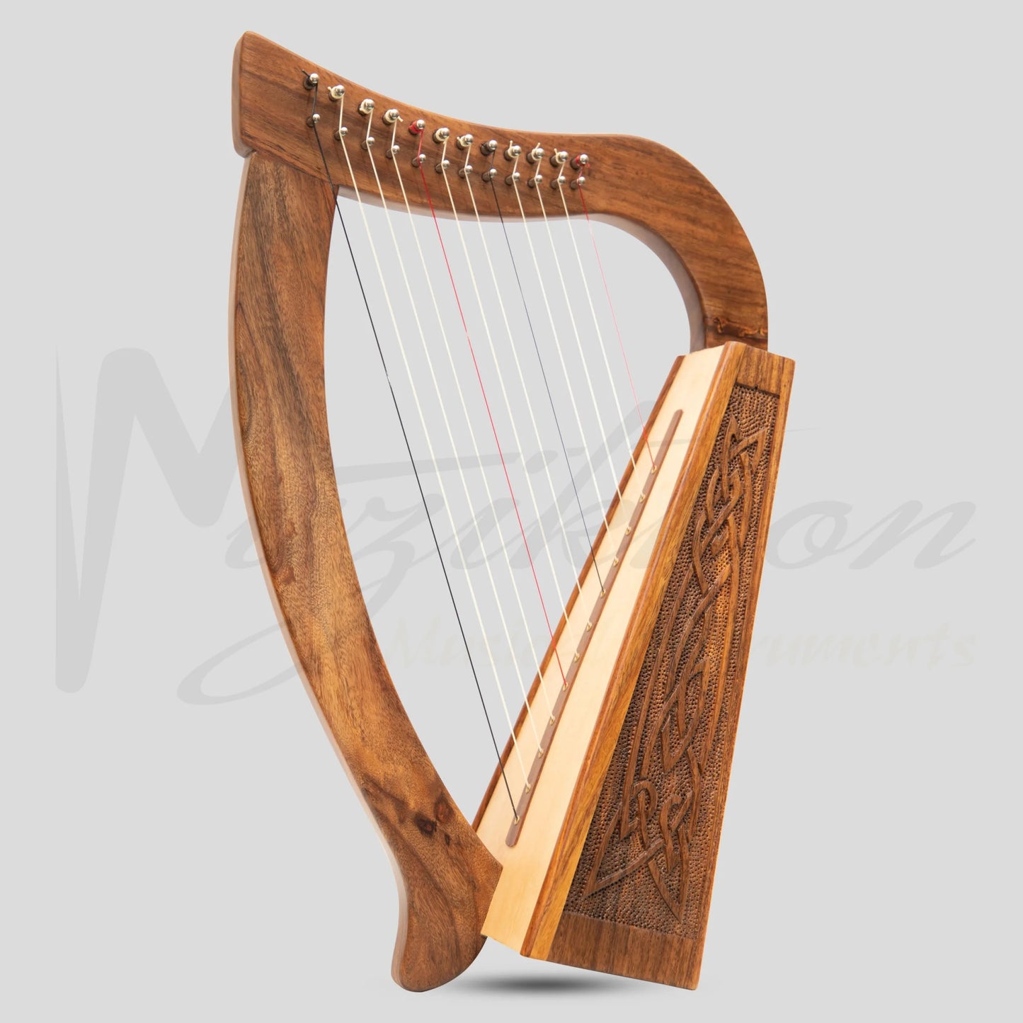 12 String O’Carolan Harp Knotwork Rosewood