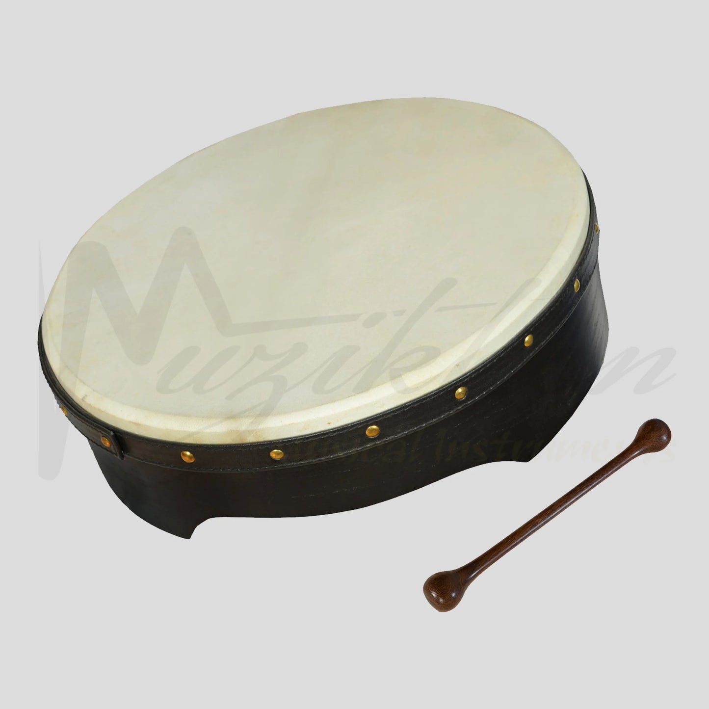 12 X 3.5 Heartland Black Bodhran Pretuned T-Bar