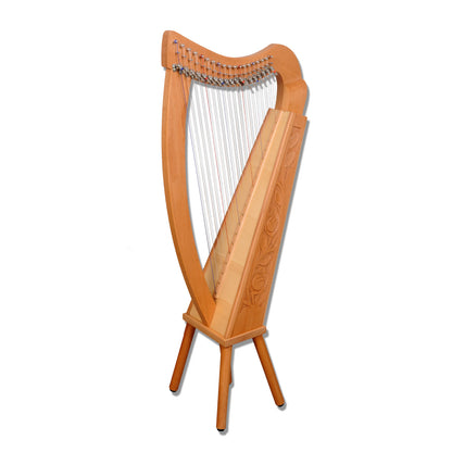 19 Strings Trinity Harp Beechwood