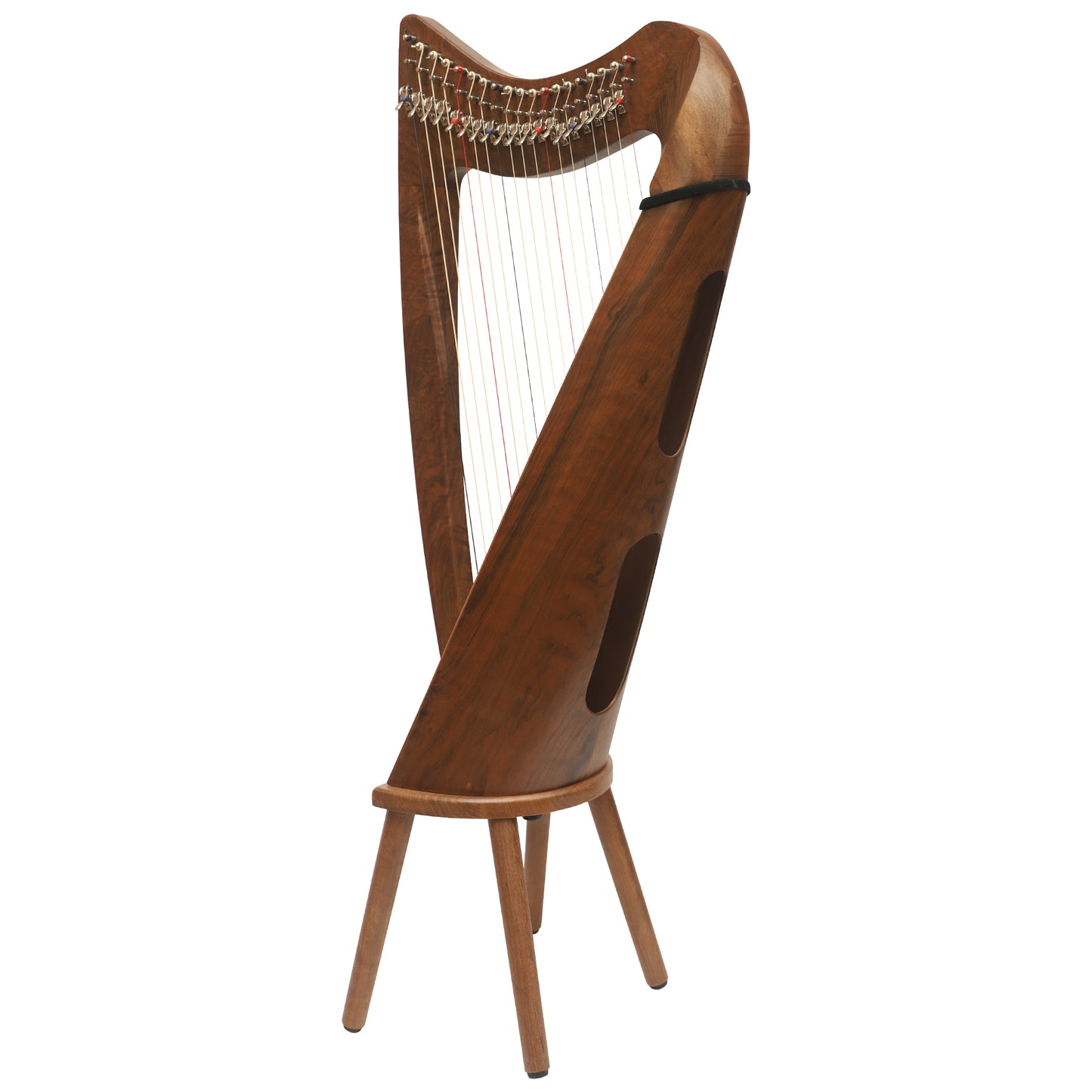 19 String Claddagh Harp Walnut