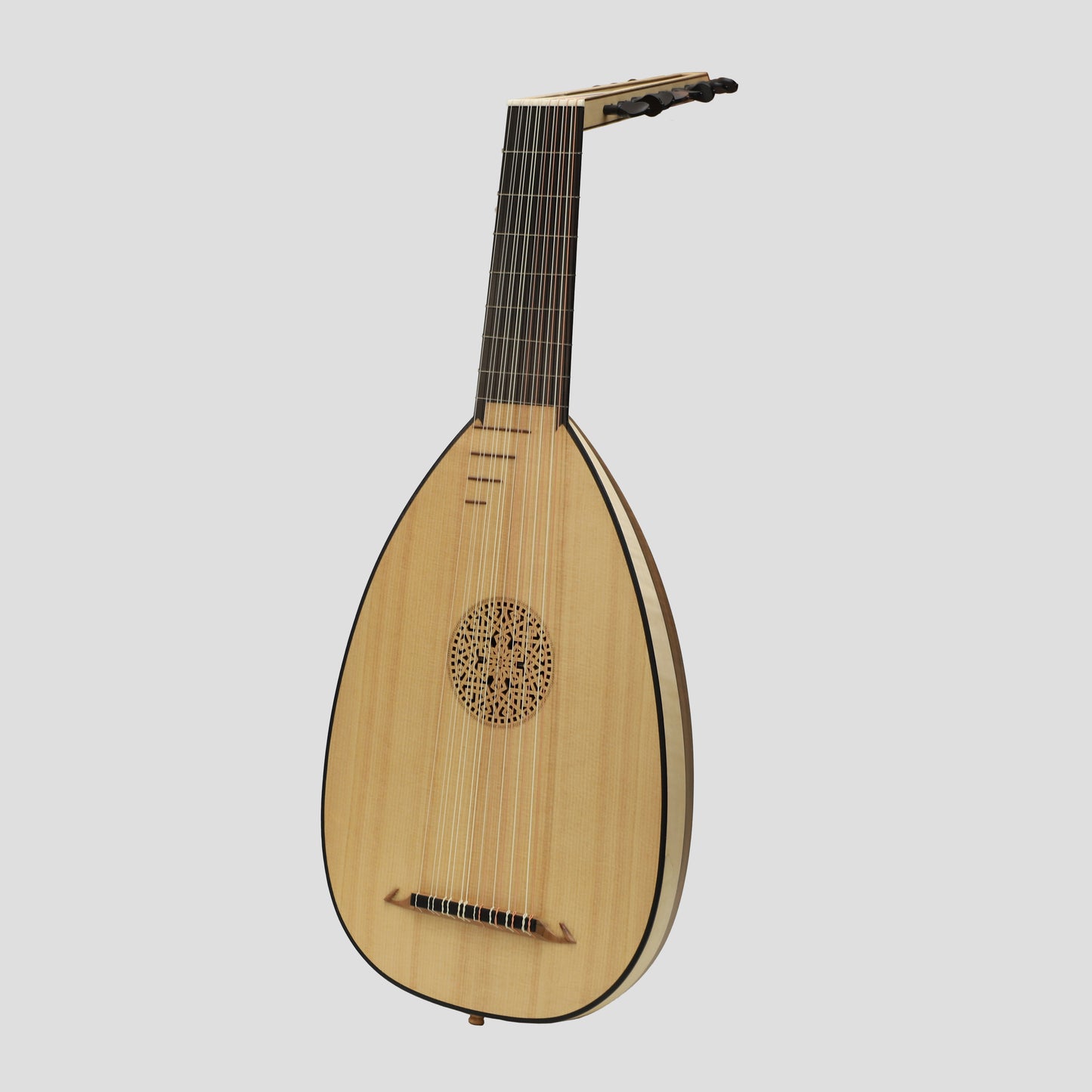 Muzikkon Renaissance Lute 8 Course Deluxe Main Gauche Après Hieber