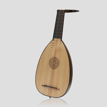 Muzikkon Renaissance Lute 8 Course Deluxe Left Hand After Hieber
