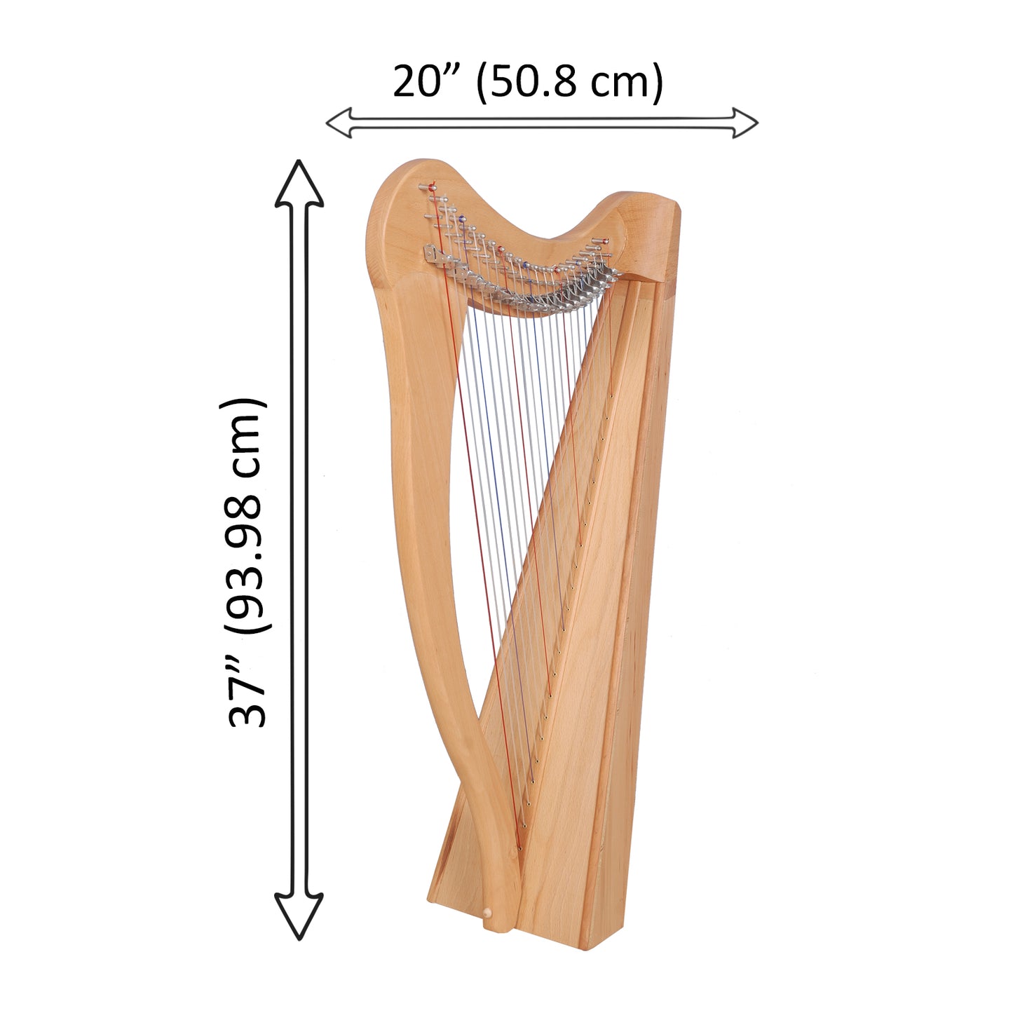 22 String Ard Ri Harp Beechwood Muzikkon
