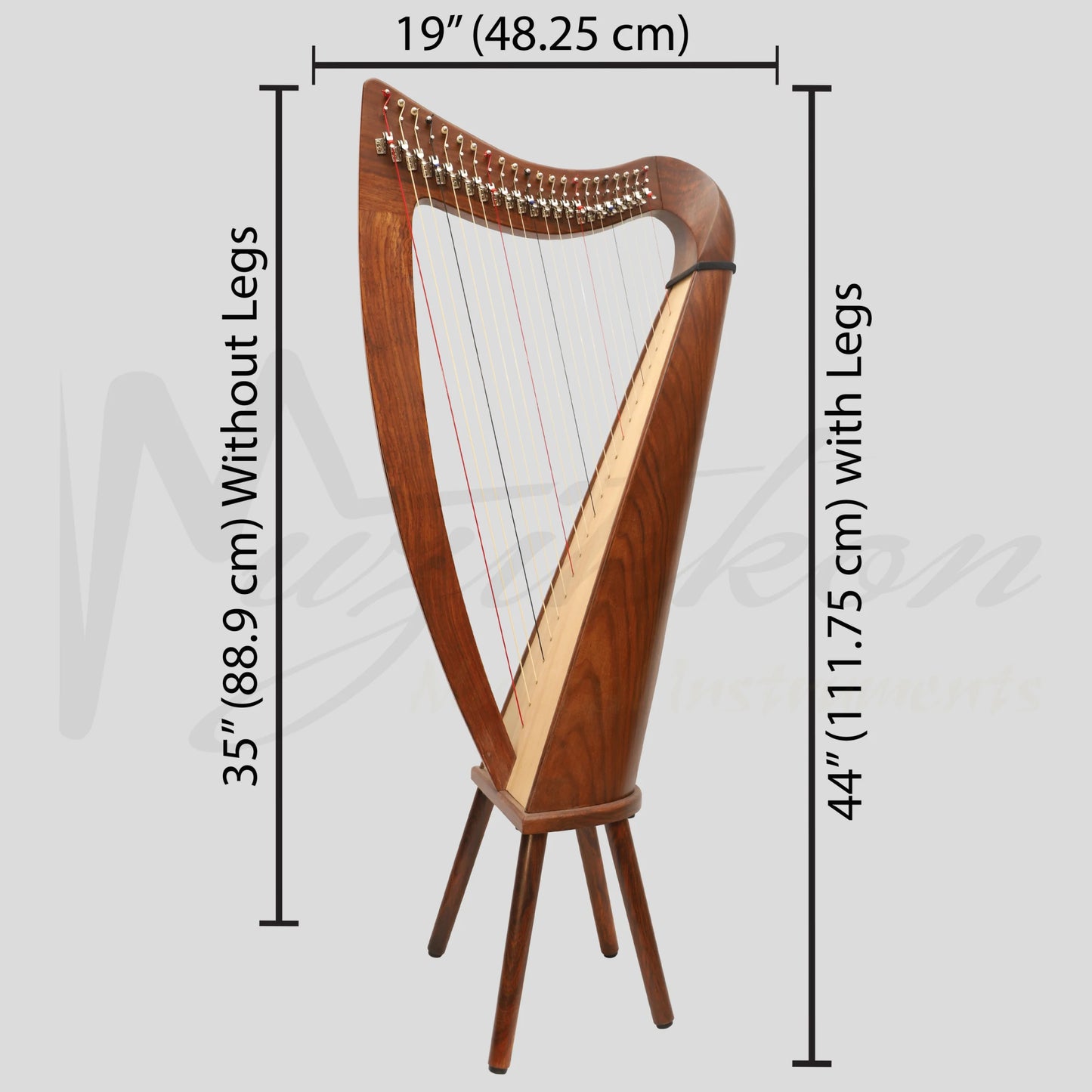 22 String Claddagh Harp