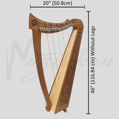 22 String Trinity Crested Harp