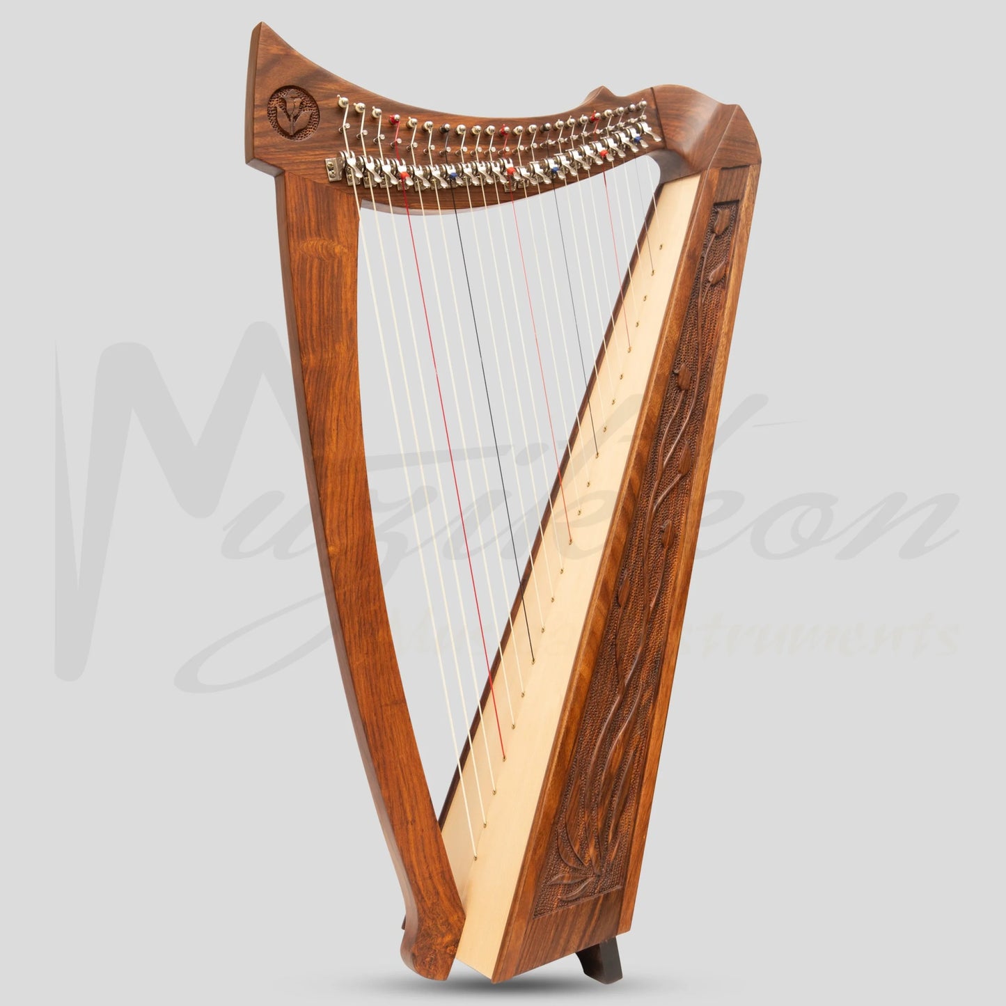 22 String Trinity Crested Harp Rosewood