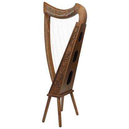 22 String Boru Harp Walnut