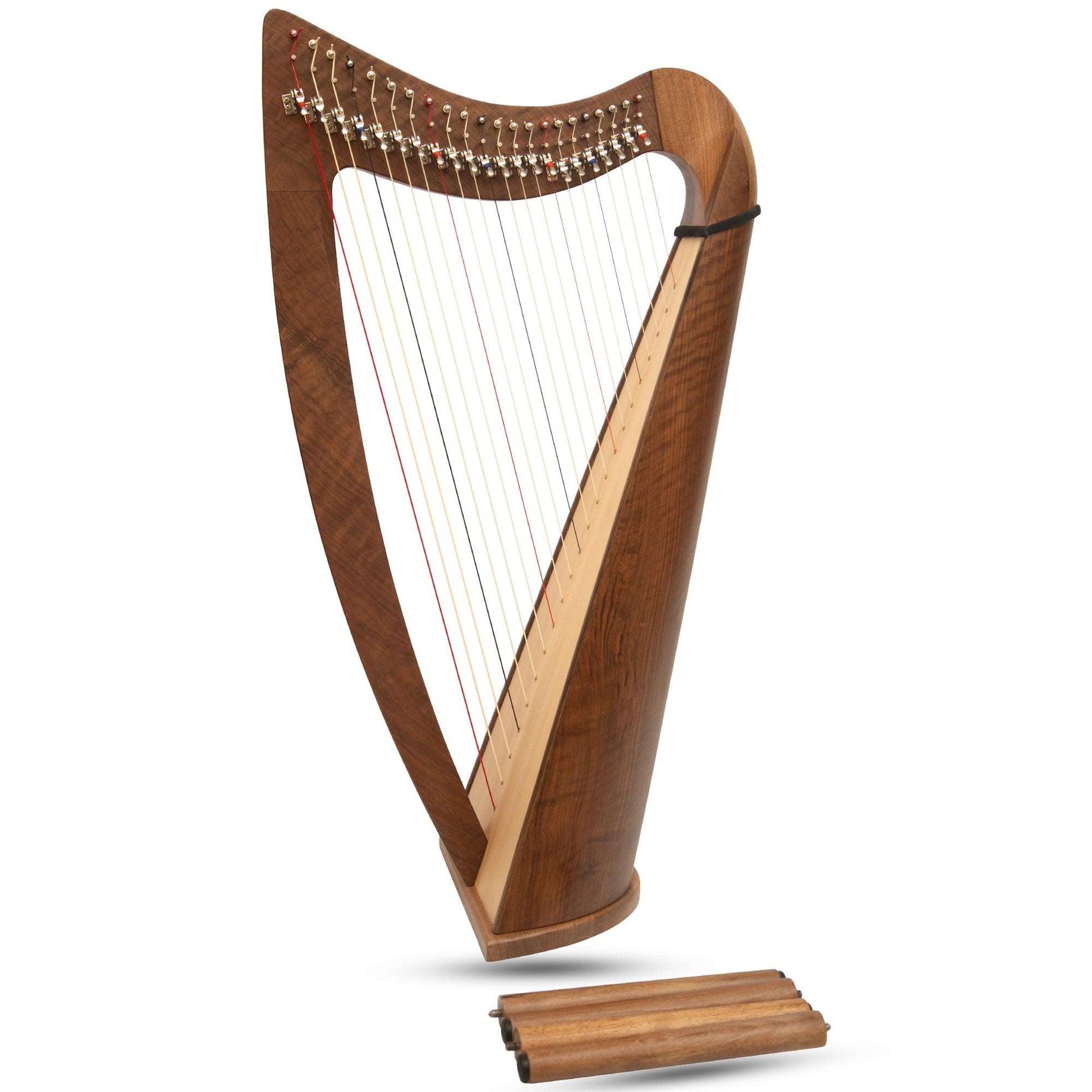 22 String Claddagh Harp Walnut