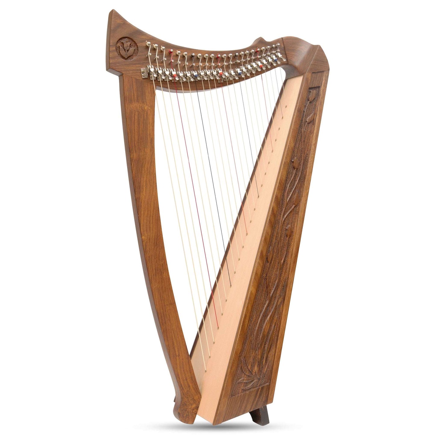 22 Strings Trinity Crested Harp Walnut Muzikkon