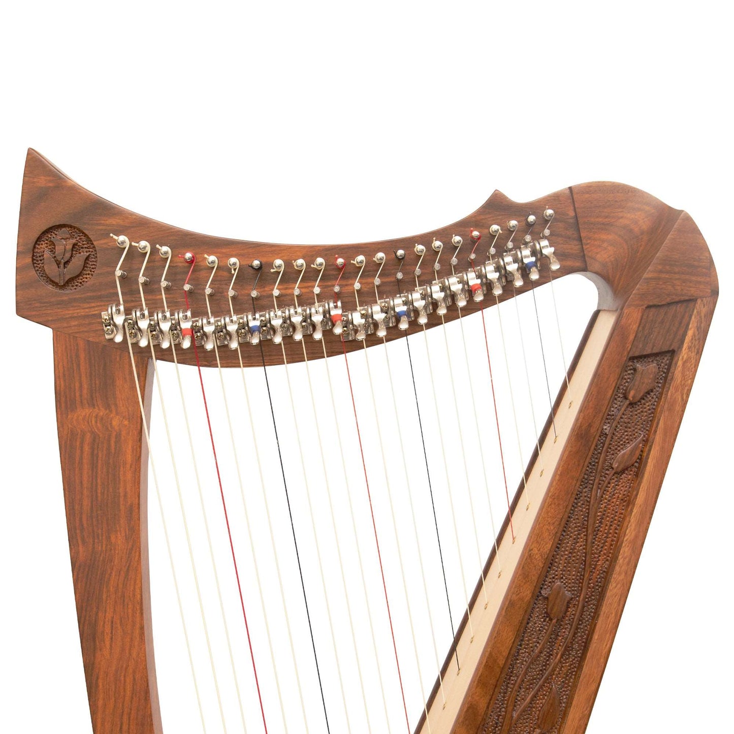 22 Strings Trinity Crested Harp Walnut Muzikkon