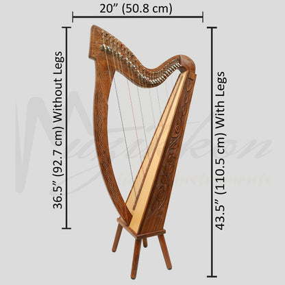 27 String Boru Harp Celtic Harp Harp