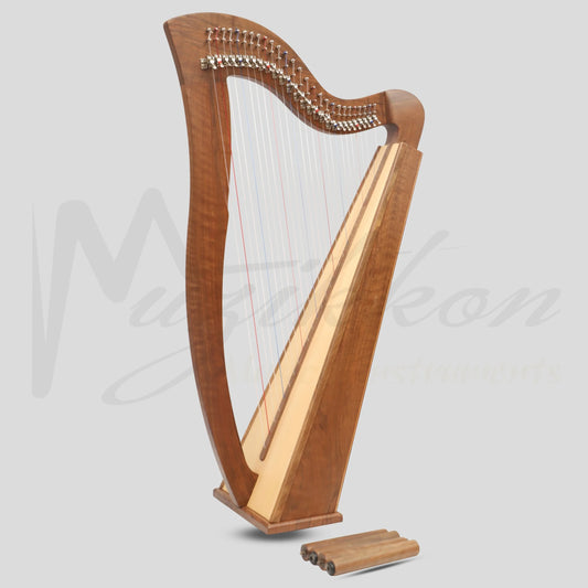 27 String Mchugh Harp Square Back Walnut