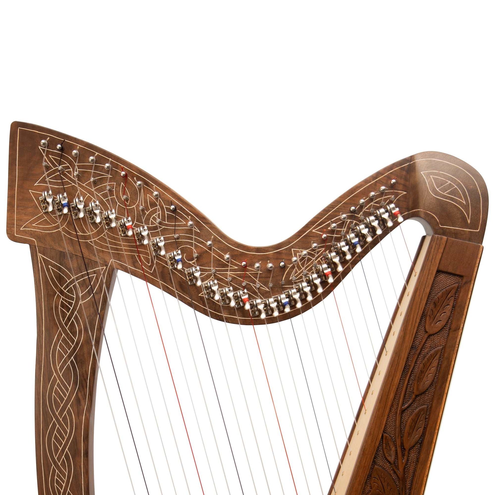 27 String Boru Harp Walnut