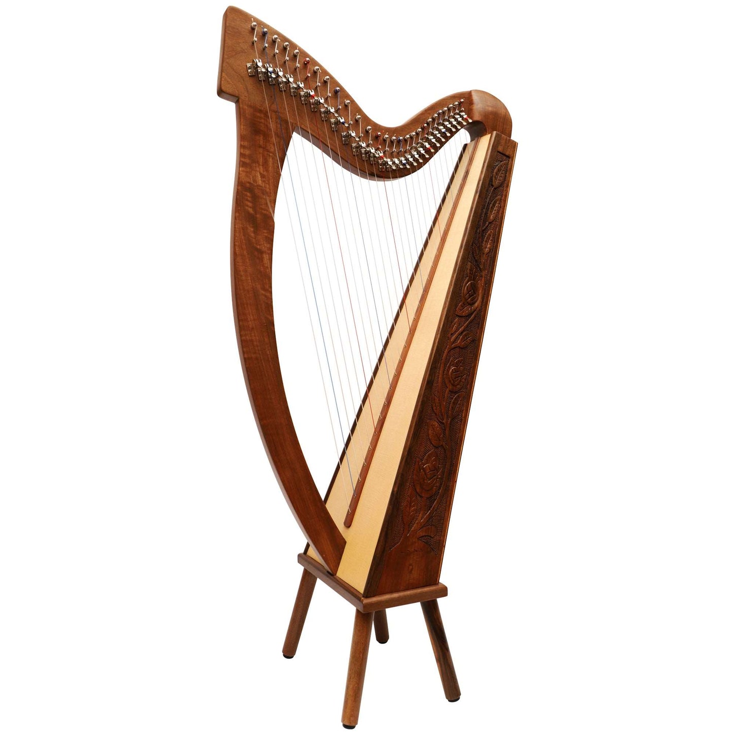 27 Strings Trinity Harp Rosewood Muzikkon