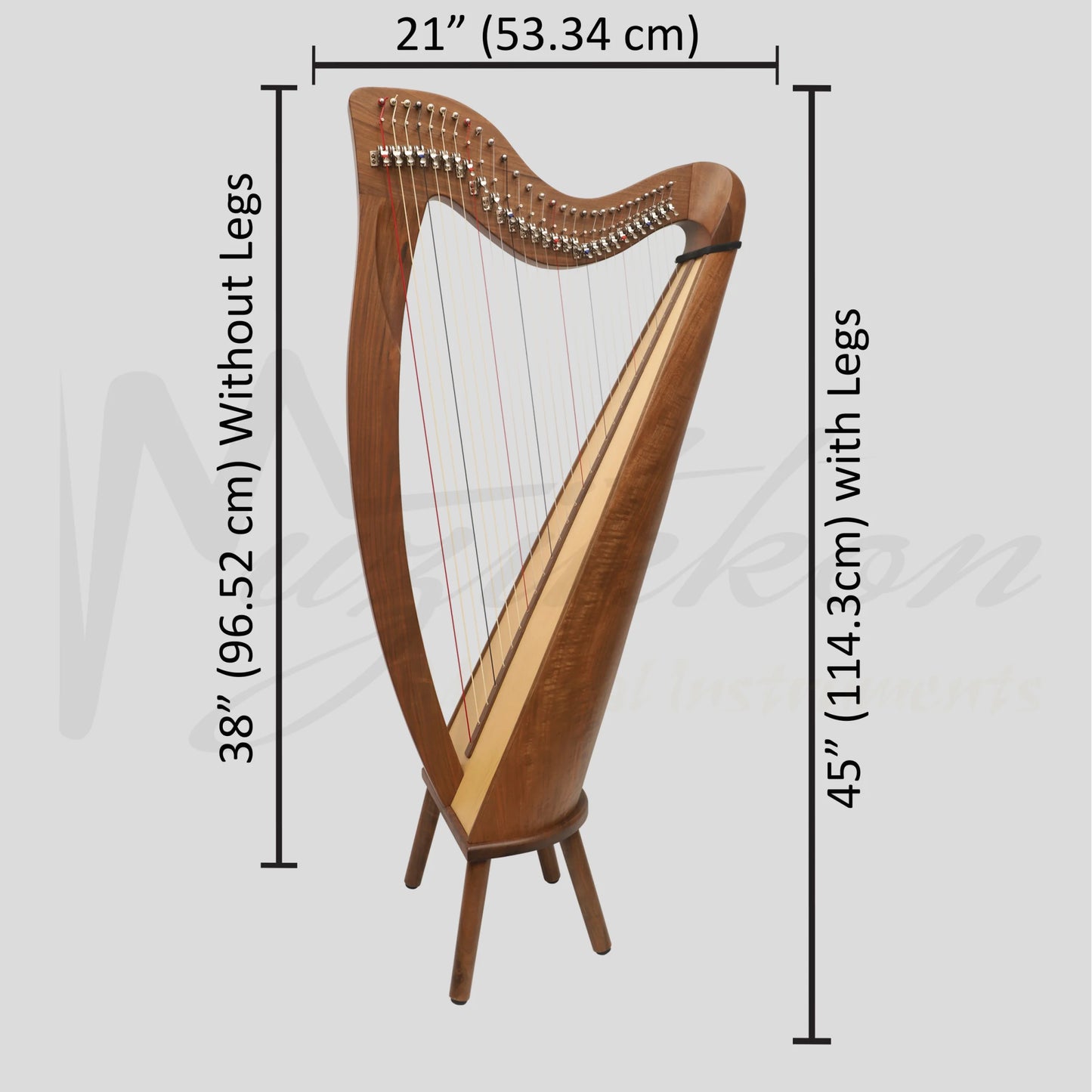 28 String Claddagh Harp