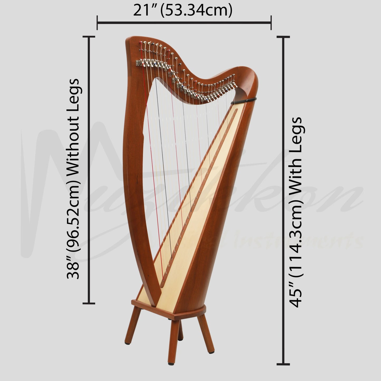 28 String Claddagh Harp