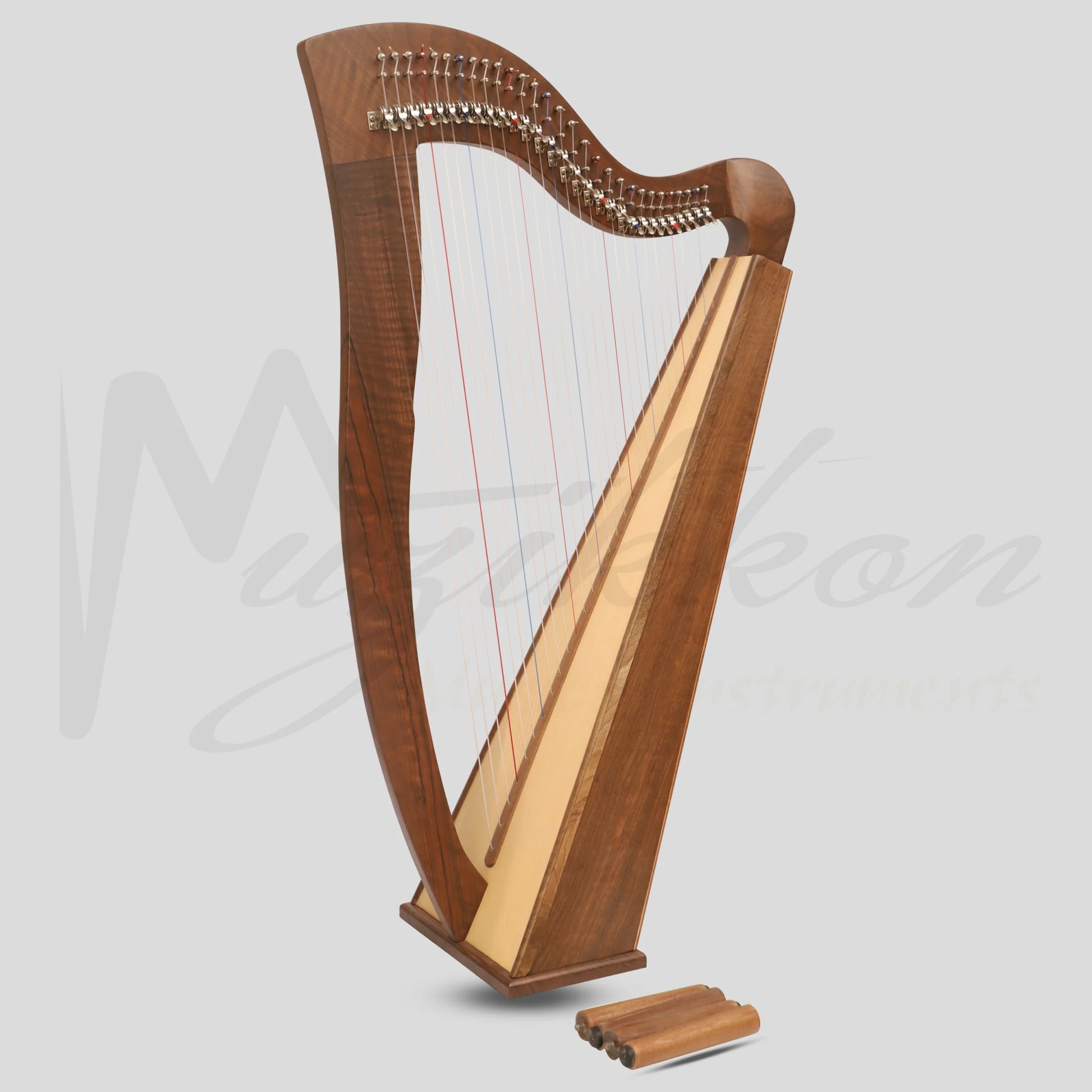 29 String McHugh Harp Square Back Walnut