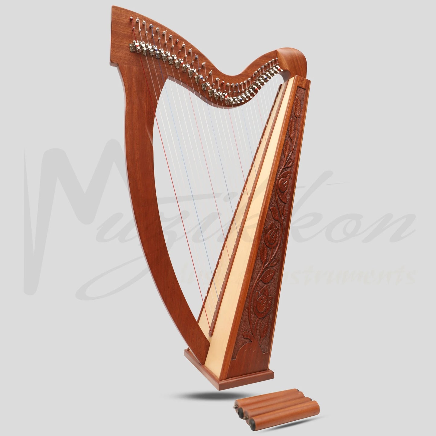 29 String Trinity Harp Mahogany