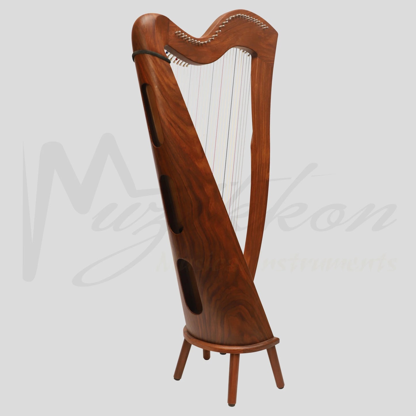 29 Strings McHugh Harp Round Back