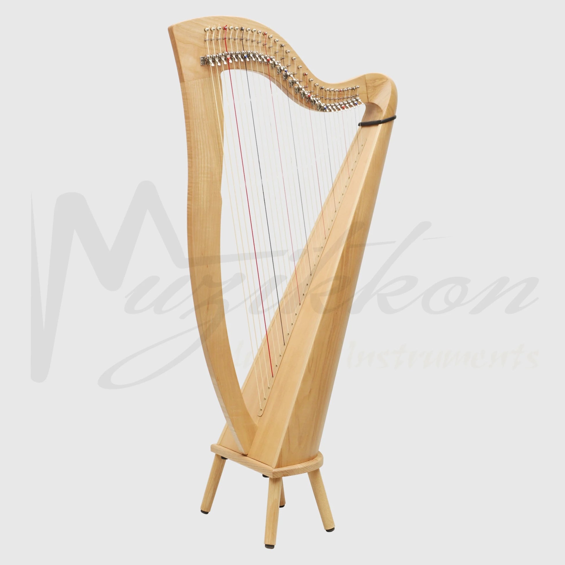 29 Strings McHugh Harp Round Back