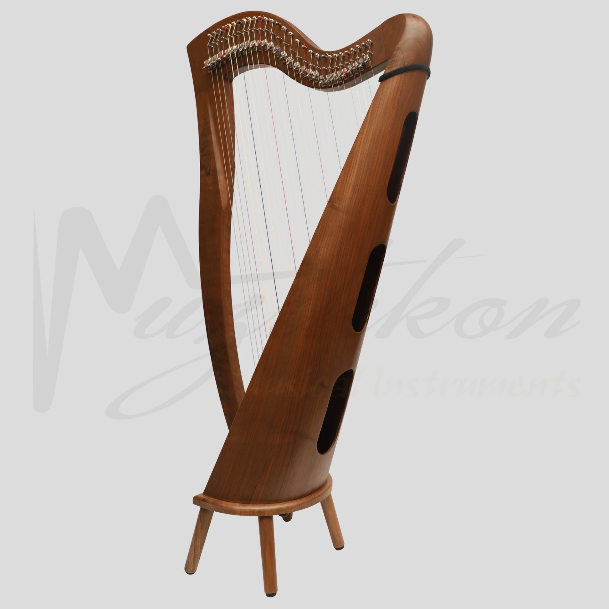29 Strings McHugh Harp Round Back