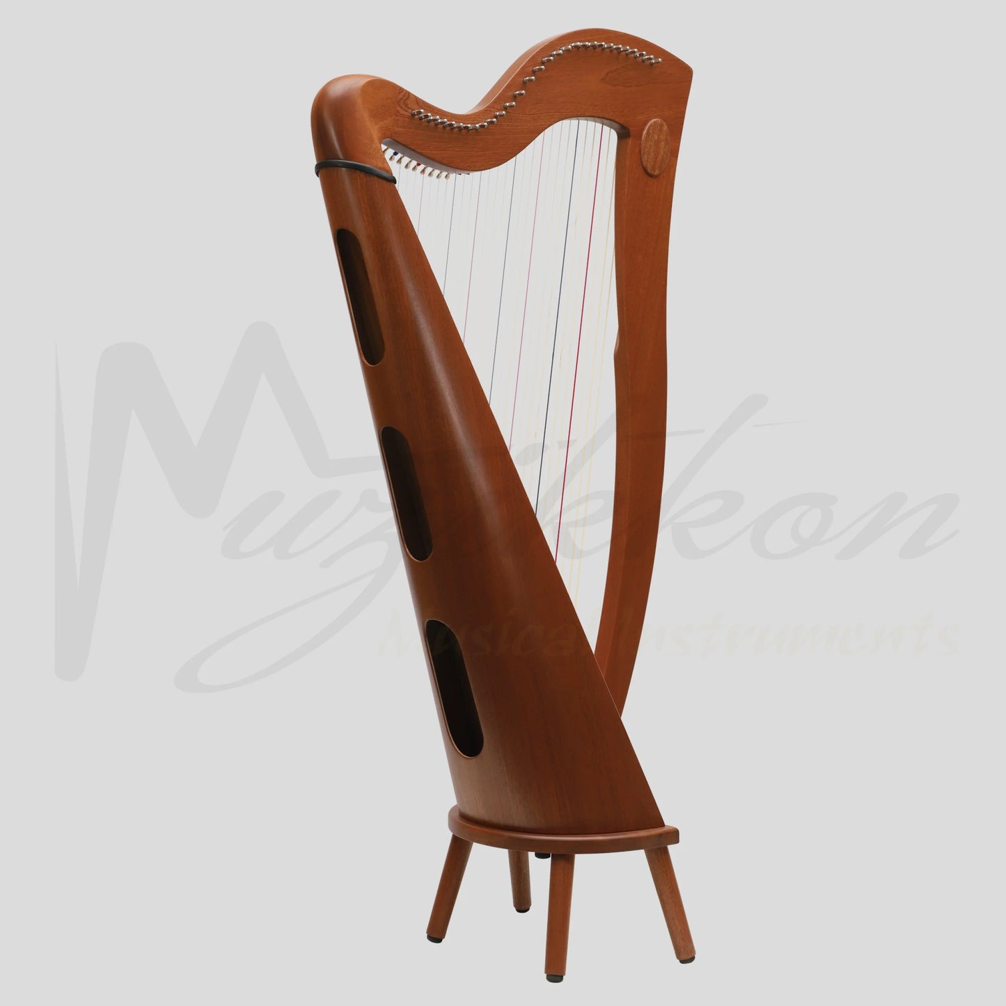 29 Strings McHugh Harp Round Back
