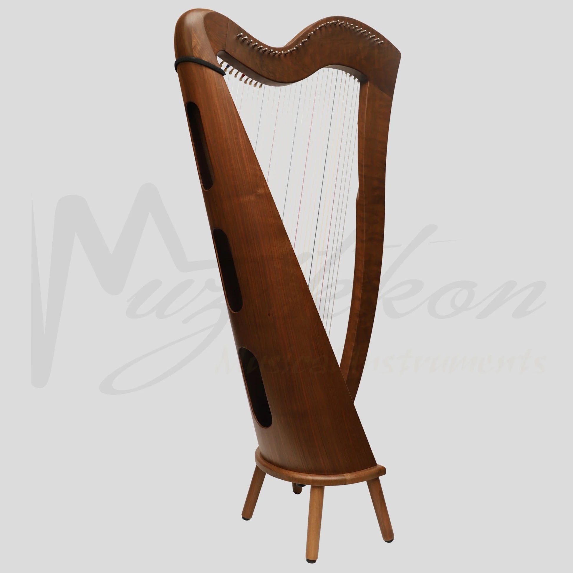 29 Strings McHugh Harp Round Back