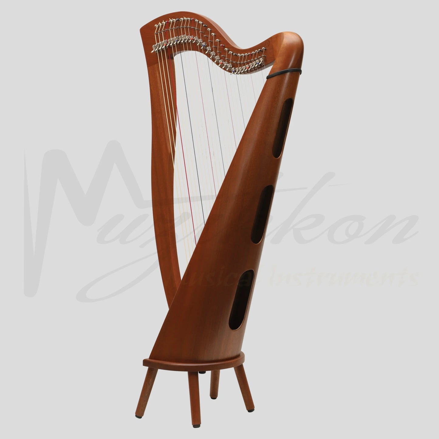 29 Strings McHugh Harp Round Back