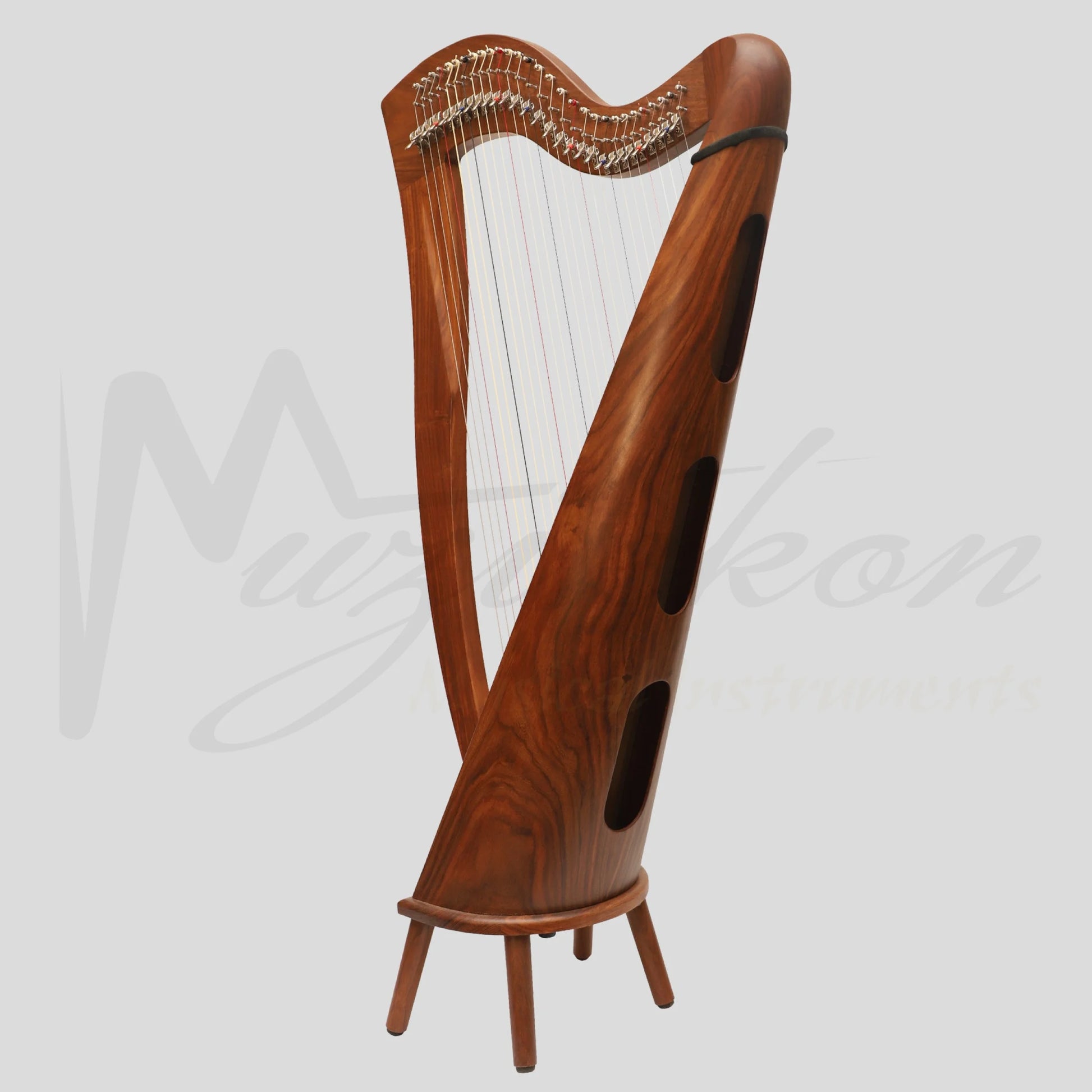 29 Strings McHugh Harp Round Back