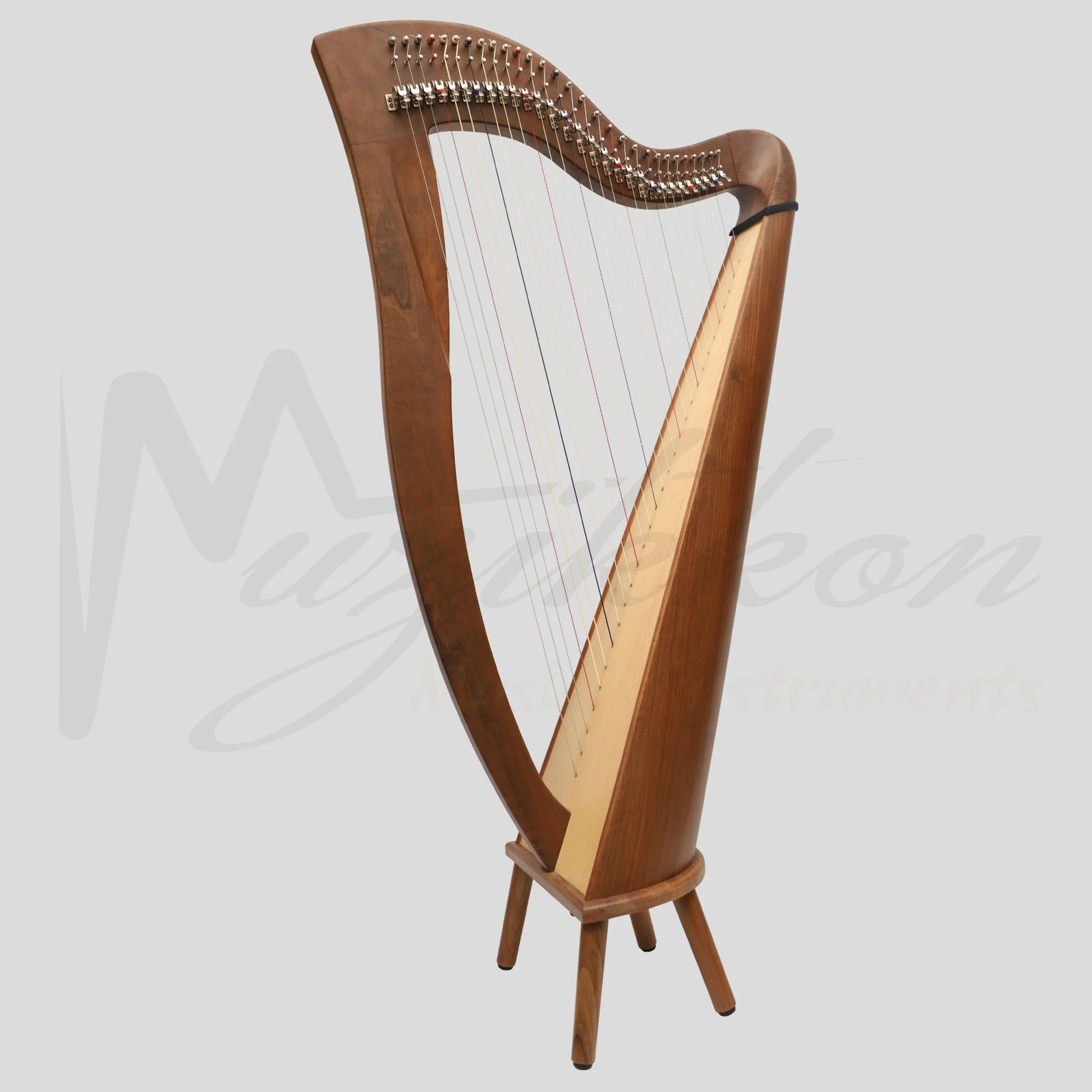 29 Strings McHugh Harp Round Back