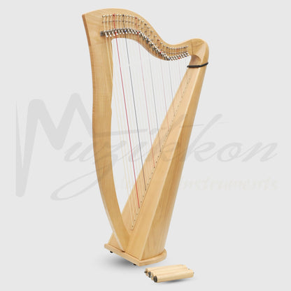 29 Strings McHugh Harp Round Back Ashwood
