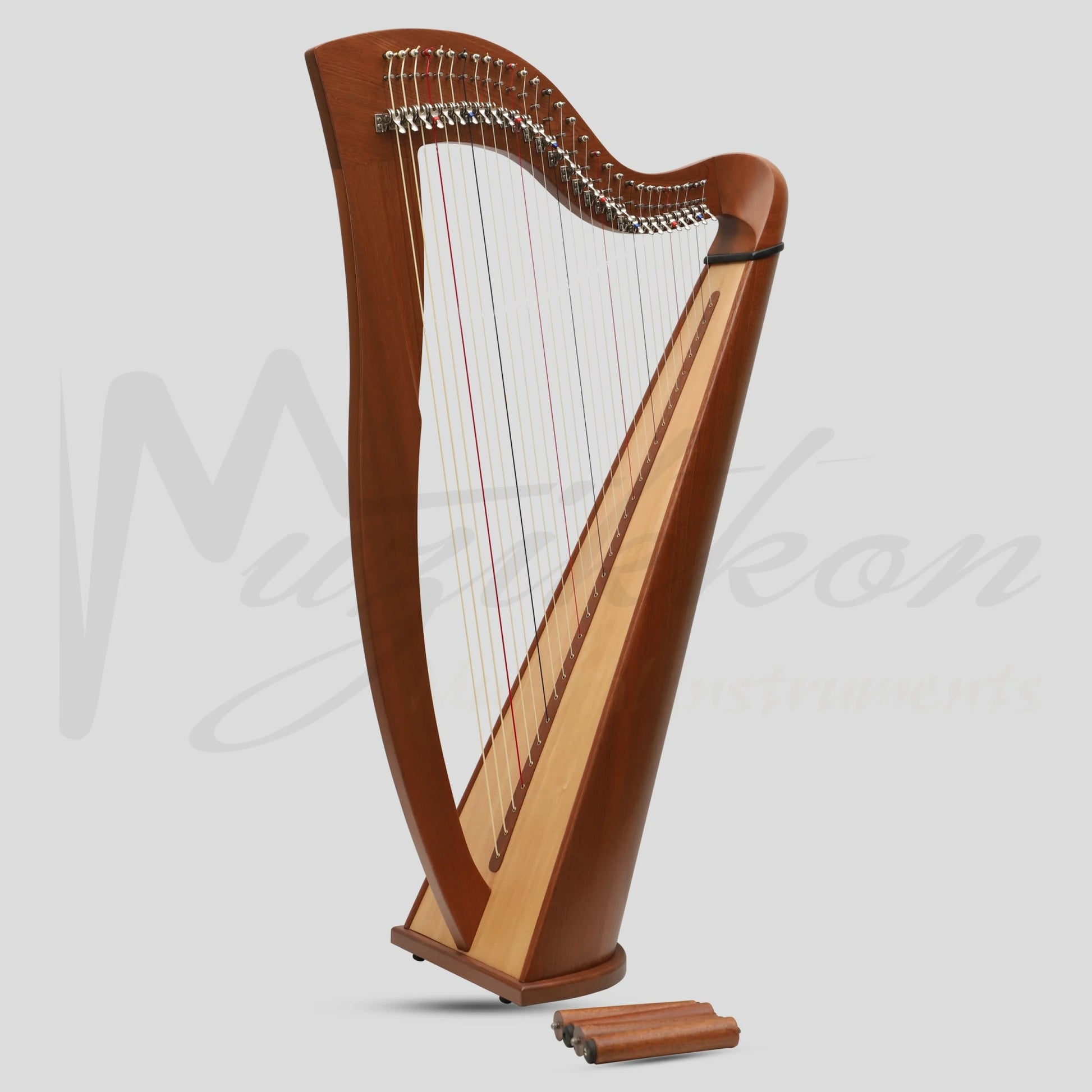 29 Strings McHugh Harp Round Back Mahogany