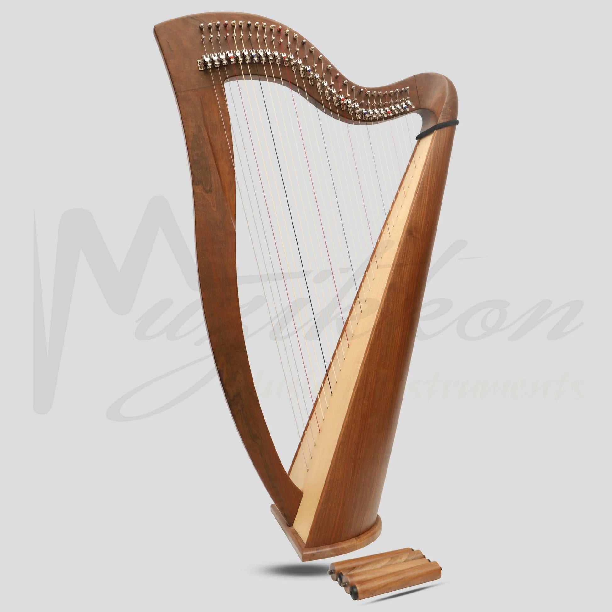 29 Strings McHugh Harp Round Back Walnut