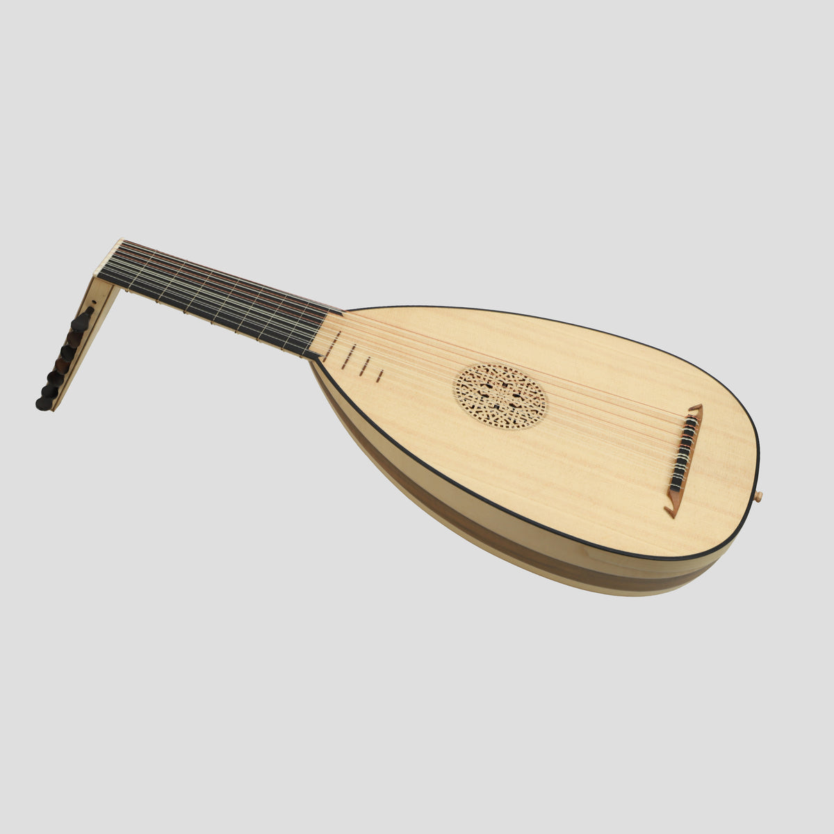 Muzikkon Renaissance Lute 8 Course Left Hand After Hieber
