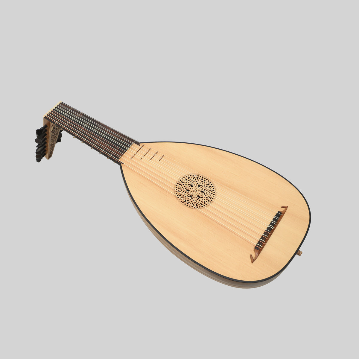 Muzikkon Renaissance Laúd 8 Cursos Deluxe Mano Derecha Después de Hieber