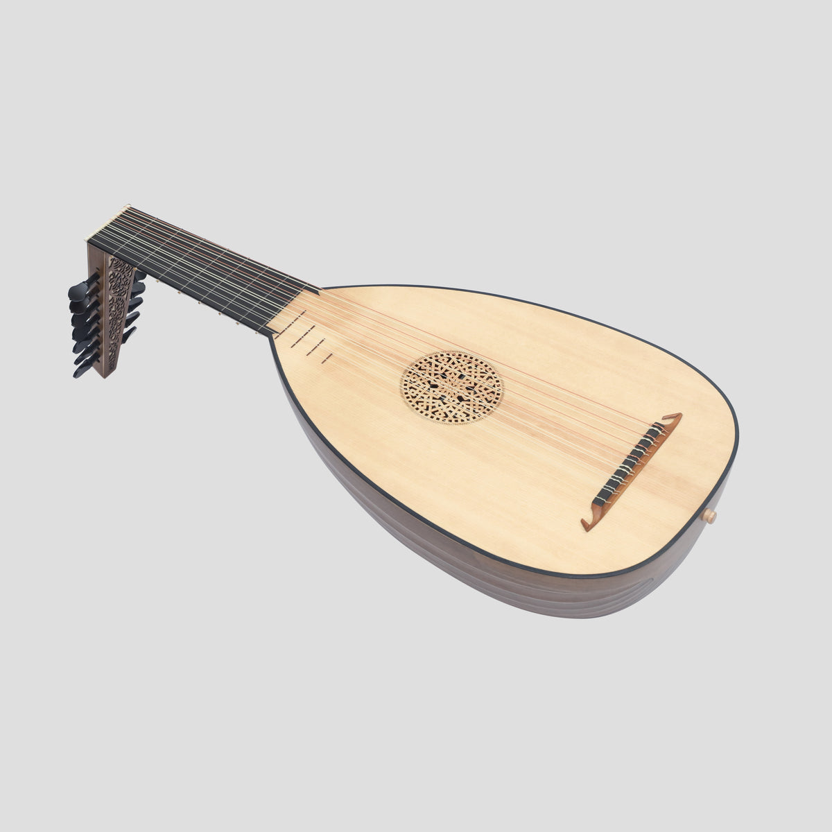 Muzikkon Renaissance Lute 8 Course Deluxe Left Hand After Hieber