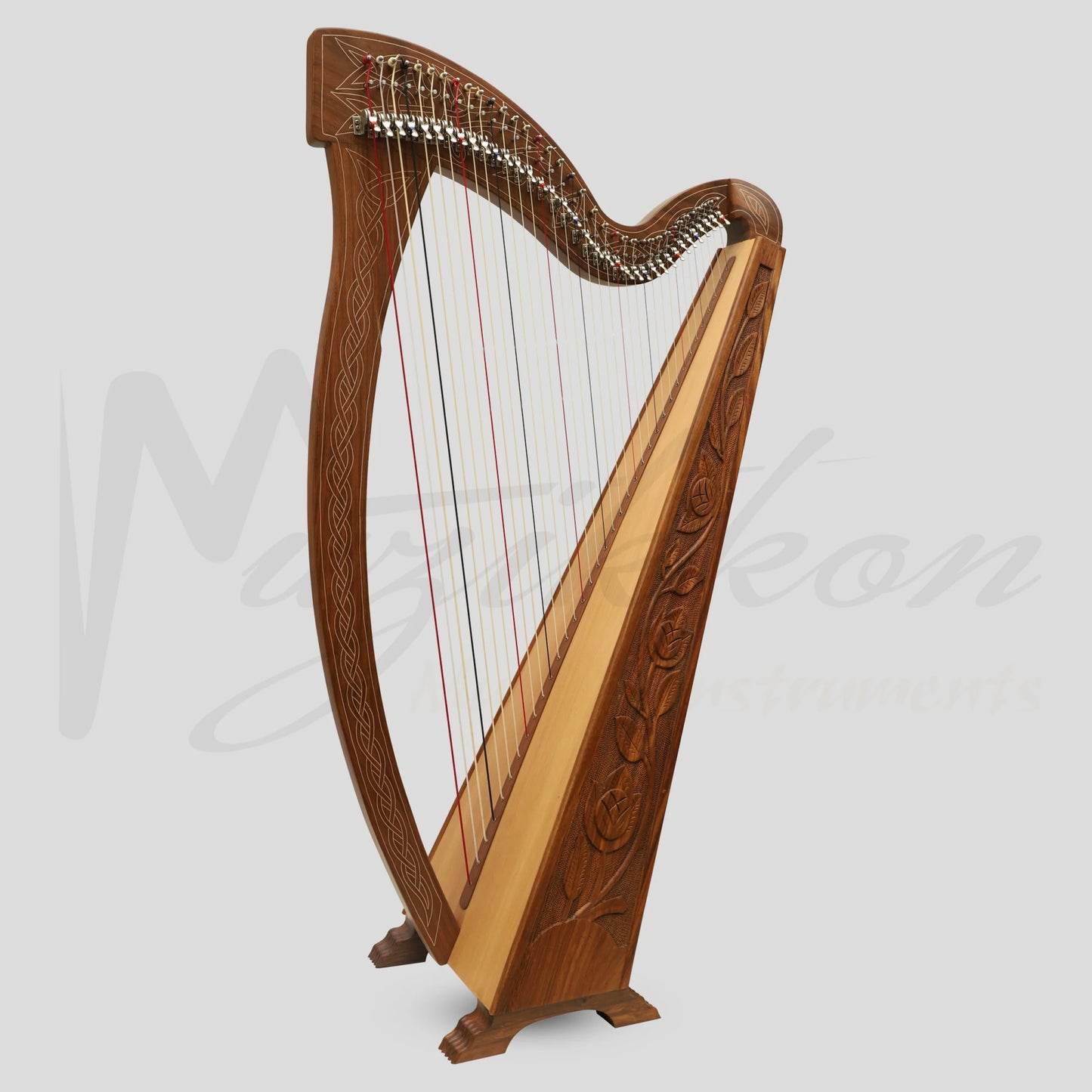 36 String Boru Harp Rosewood