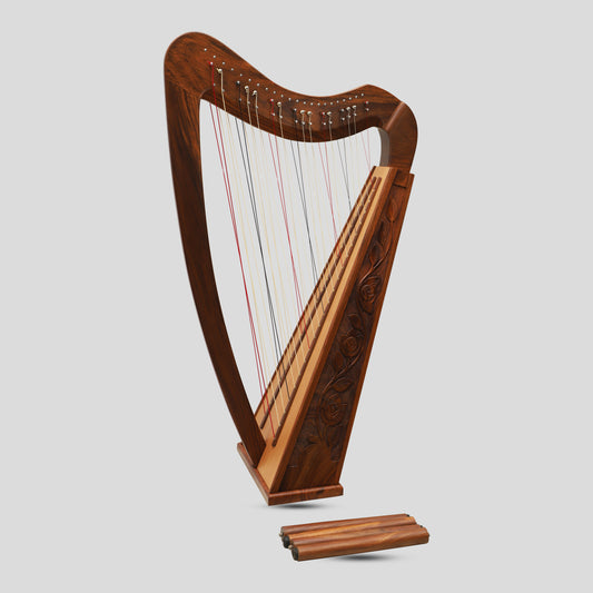 Cross Strung Harp, 38 String Rosewood