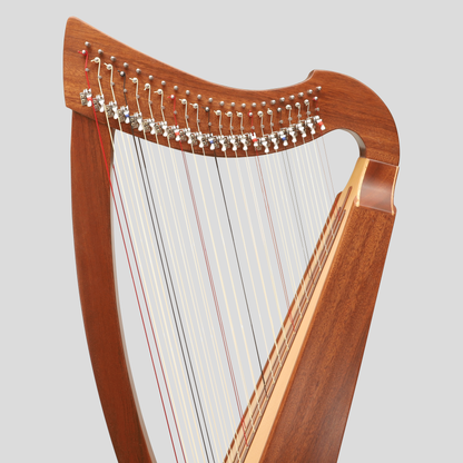 Double Strung harp 2- by 22-string Celtic Style harp, 22 Strings each Side with levers (44 Strings Total)