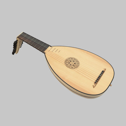 Muzikkon Renaissance Laúd 8 Cursos Deluxe Mano Derecha Después de Hieber