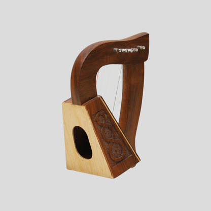 O'carolan Harp, 5 String Rosewood Knotwork