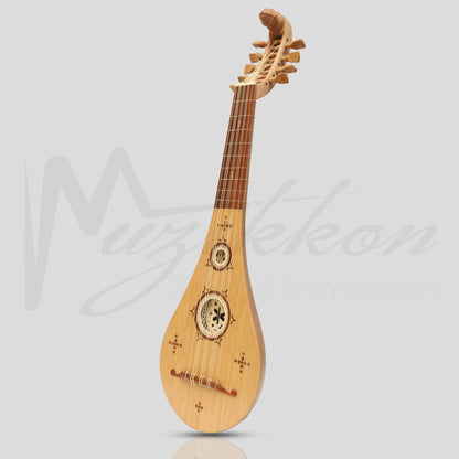 5 Course Medieval Gittern Lacewood By Muzikkon